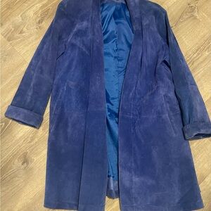 Ellen Ashley, small Blue Suede Jacket vintage excellent condition